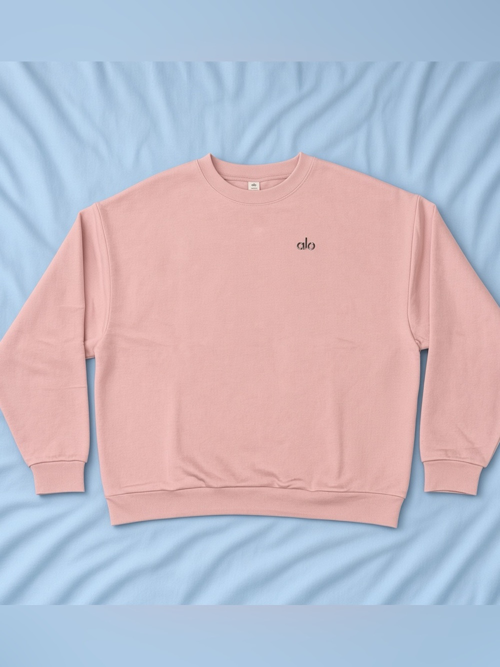 ALO Accolade Crewneck Sweatshirt Pink Quartz